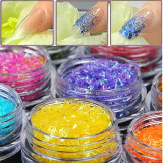   Glitter Nail Art Tool Kit Acrylic UV Powder Dust Polish Deco  