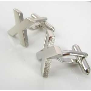 Silver Letter X Initial Cufflinks Cuff links Everything 