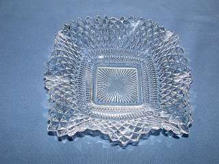 Depression Indiana Glass Co. Diamont Point Crystal Bowl  
