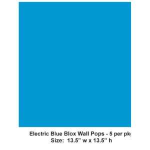   Brewster Wall Pops Blocks Electric Blue WPB90225: Home Improvement