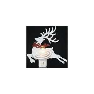   Swirly Belly White Reindeer Christmas Night Lights 6.2: Home & Kitchen