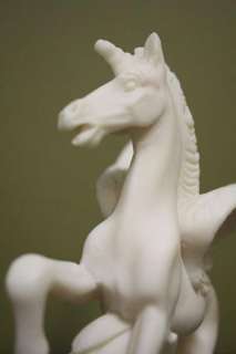 Vintage Pegasus Winged Horse Figurine Statue Greek White Marble 