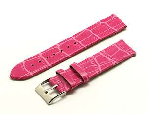   Ladies Thin Leather Watch Band Quick Change fits all 18mm lugs  