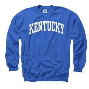  Kentucky Wildcats Youth Royal Arch Crewneck Sweatshirt 
