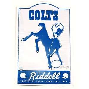   Indianapolis Colts Collectible 12 x 18 Tin Sign