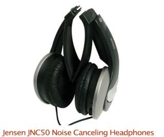 Jensen JNC50   Active Noise Canceling   Stereo Headphones   Black 