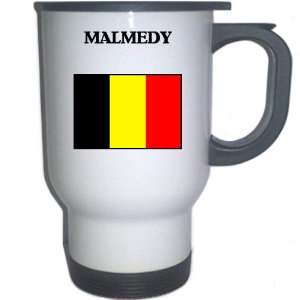  Belgium   MALMEDY White Stainless Steel Mug Everything 