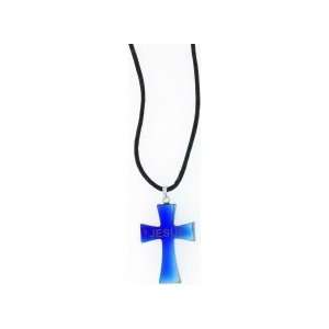  Pendant Blue Hematine Malta Cross Laser Cut Jesus 