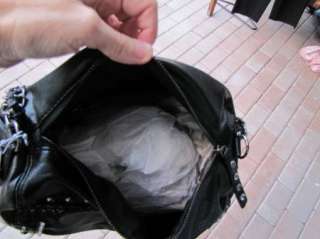   bag purse handbag SATCHEL pocketbook hobo black jet set satchel 181344