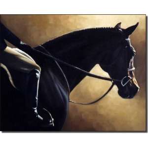 Golden Glow by Janet Crawford   Equine Horse Art Ceramic Accent Tile 8 