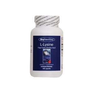  Allergy Research Group L Lysine    500 mg   100 Capsules 