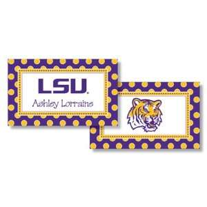   College Calling Cards   Simple Dot (LSU)