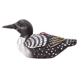  Wooden Loon Duck Ornament (Hand carved & Painted): Home 