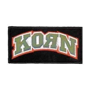  Korn   Silver Jersey Logo   Embroidered Iron On Patch 