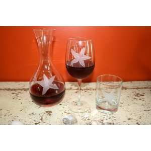  Starfish Set Of Four All Purpose Wine Glasses Kitchen 