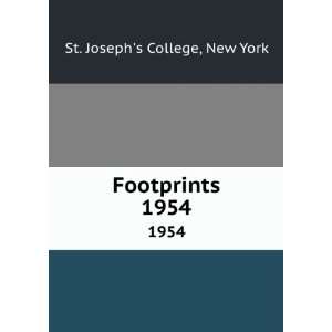  Footprints. 1954 New York St. Josephs College Books