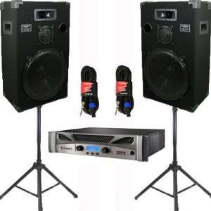   , Stands and Cables DJ Set New CROWN1500CSET1 Musical Instruments