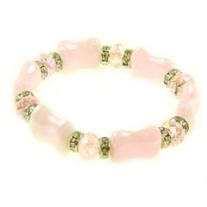  Pink Crystal Bracelet: Jewelry