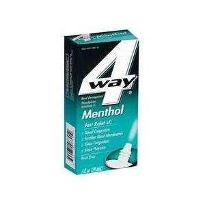  4 Way Menthol Nasal Spray 0.5 Oz. Beauty