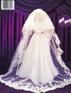 1956 Grace Kellys Wedding Gown for Barbie Doll Paradise #30 Crochet 
