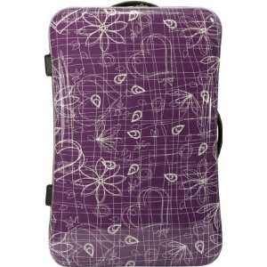   Spinner Lightweight 3Pcs Luggage Set   Purple: Sports & Outdoors