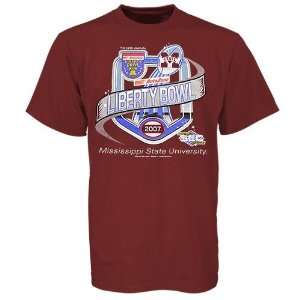  State Bulldogs Maroon Liberty Bowl Bound T shirt: Sports & Outdoors