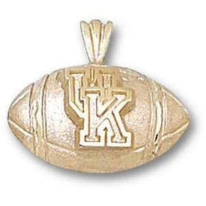  Kentucky Wildcats 1/2in 10k Football Pendant/10kt yellow 