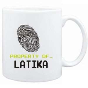  Mug White  Property of _ Latika   Fingerprint  Female 