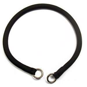    3/8 Round Nylon Dog Choke Collar BLACK 22