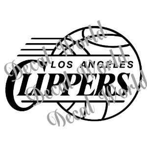  LA CLIPPERS LOGO NBA WHITE DECAL VINYL STICKER Everything 