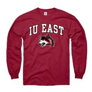 IU East Red Wolves Crimson Perennial II Long Sleeve T Shirt  