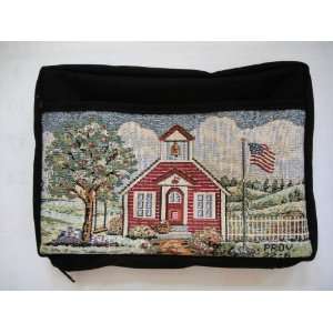    Schoolhouse Needlepoint Bible Cover (Rag Book) 