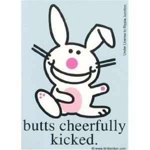  Happy Bunny Butt Cheerfully Kicked Sticker Toys & Games