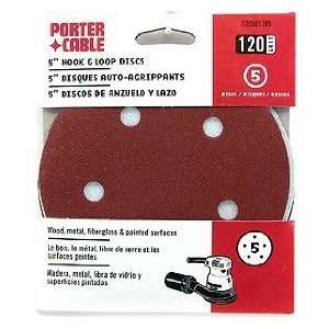 Porter Cable 735501205 5 Round 120 Grit (Hook & Loop, 5 