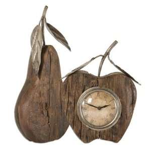  Uttermost, Wooden Apple And Pear , Clock