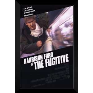 The Fugitive FRAMED 27x40 Movie Poster Harrison Ford  