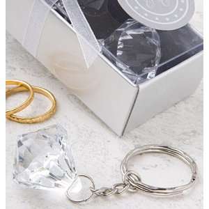 Baby Shower Favors  Clear Diamond Design Keychain Favor (144 And Up 