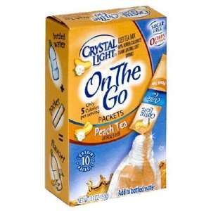 Crystal Light On The Go Peach Drink Mix   12 Pack  Grocery 