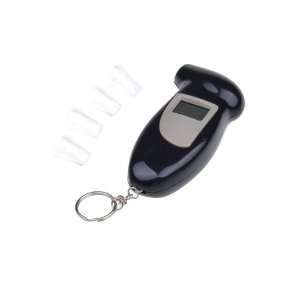   LCD Alcohol Breath Analyzer Tester Keychain Black