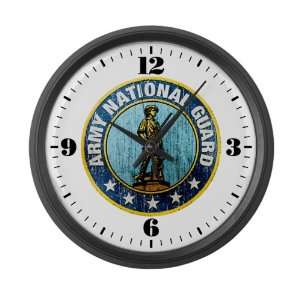    Large Wall Clock Army National Guard Emblem 