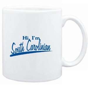 Mug White  HI, I AM South Carolinian  Usa States  Sports 