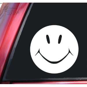 Smiley Face Red Vinyl Decal Sticker