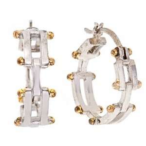    Tiffany Inspired Gatelink Earrings  Silver Jewelry