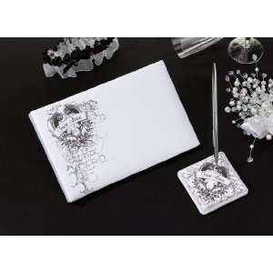  True Love Guest Book and Pen Set: Office Products