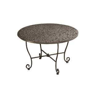   36 Inch Round Coffee/Chat Table, Mosaic Pattern Patio, Lawn & Garden