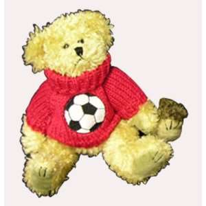   Soccer Gifts LIGHT COLORED BEAR/ RED SWEATER 8 TALL