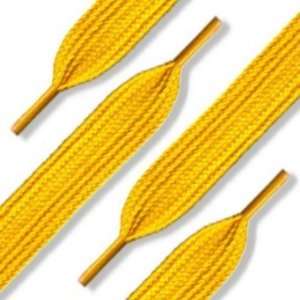  Shoe Laces Flat Thick   50 Inches Long   Gold Everything 