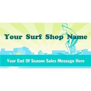  3x6 Vinyl Banner   Surf Shop Season Sales Message 