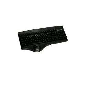   Enter Key W/ Integrated Trackball PS2 Keyboard Black Electronics