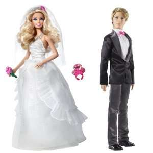  Barbie Princess Bride and Groom Doll Toys & Games